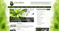 Desktop Screenshot of greenmattersonline.com